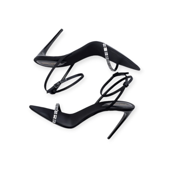 BN Saint Laurent Gloria Sandals in Crepe Satin - Size: US 9; UK 6; EU 39 - Picture 5 of 7